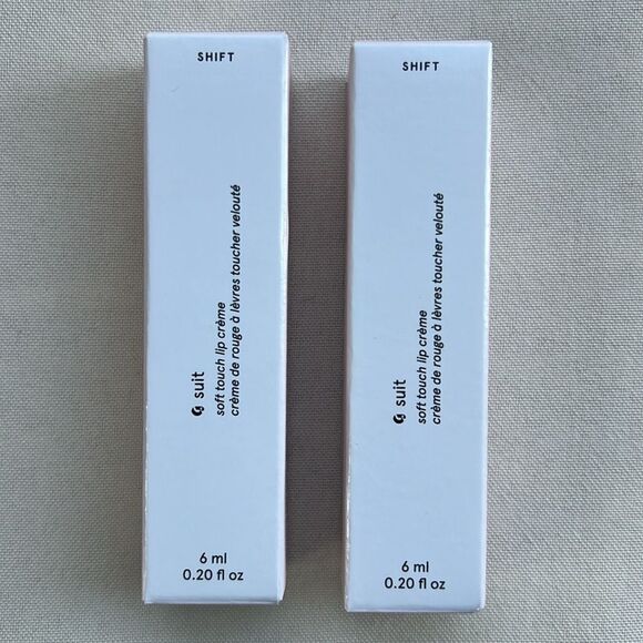 Glossier G Suit Soft Touch Lip Crème in Shift Color Two Pack - Picture 2 of 5